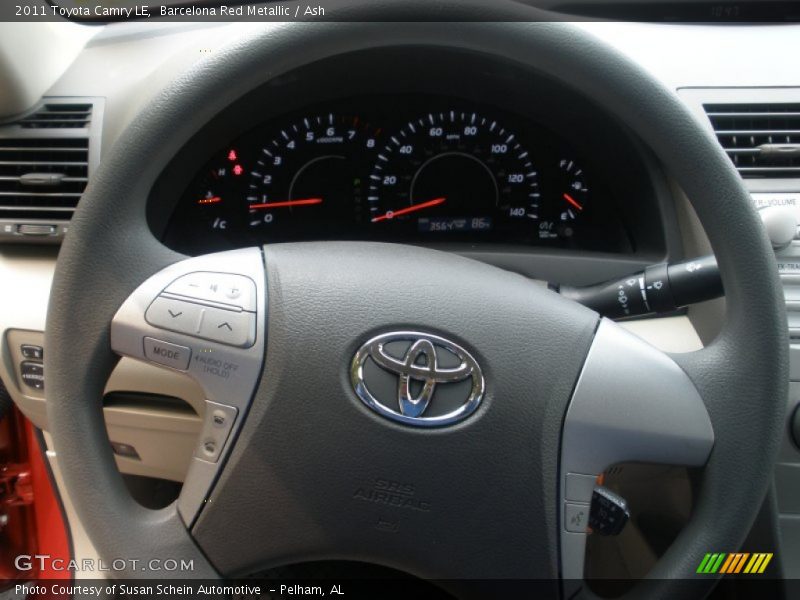 Barcelona Red Metallic / Ash 2011 Toyota Camry LE