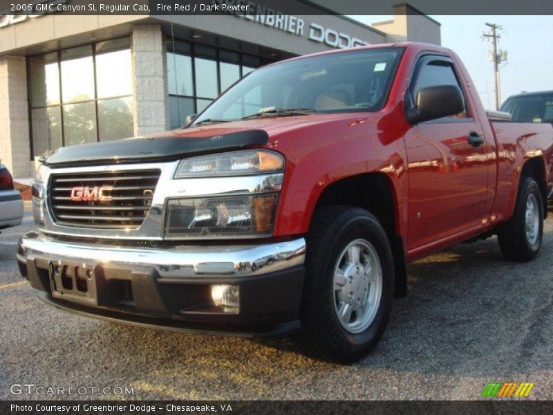 Fire Red / Dark Pewter 2006 GMC Canyon SL Regular Cab