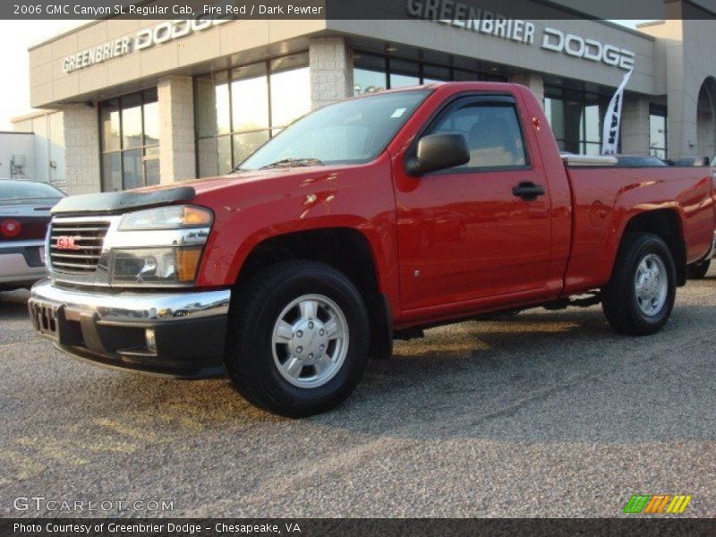 Fire Red / Dark Pewter 2006 GMC Canyon SL Regular Cab