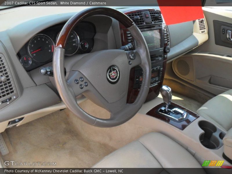 White Diamond / Cashmere 2007 Cadillac CTS Sport Sedan