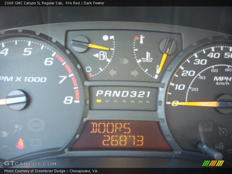 Fire Red / Dark Pewter 2006 GMC Canyon SL Regular Cab
