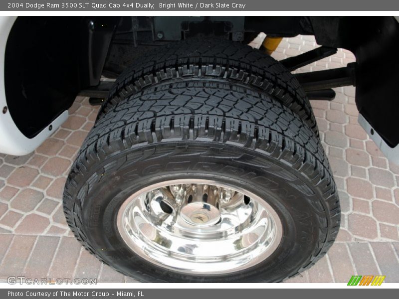 Bright White / Dark Slate Gray 2004 Dodge Ram 3500 SLT Quad Cab 4x4 Dually