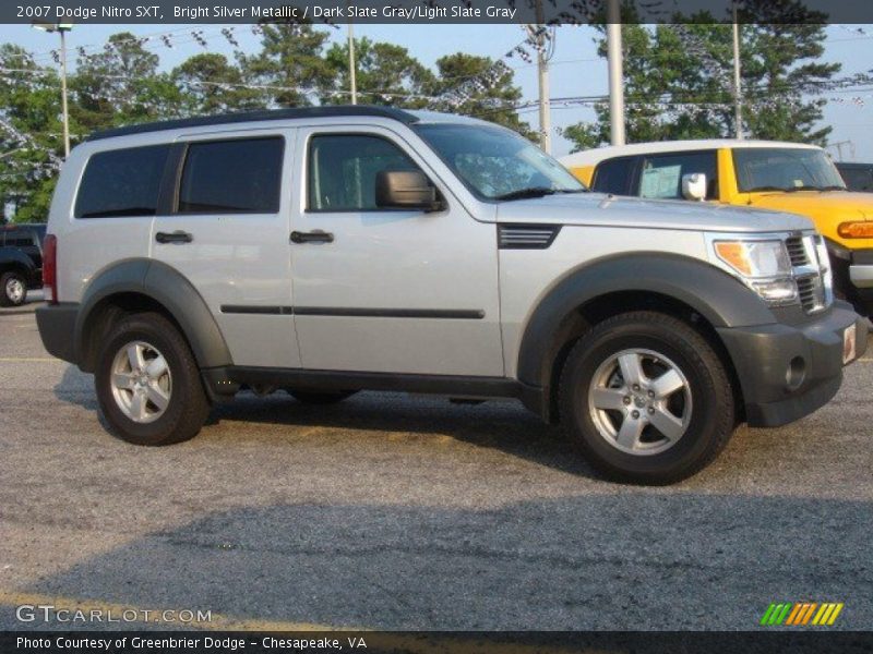 Bright Silver Metallic / Dark Slate Gray/Light Slate Gray 2007 Dodge Nitro SXT