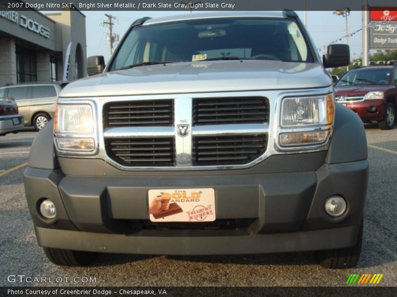 Bright Silver Metallic / Dark Slate Gray/Light Slate Gray 2007 Dodge Nitro SXT