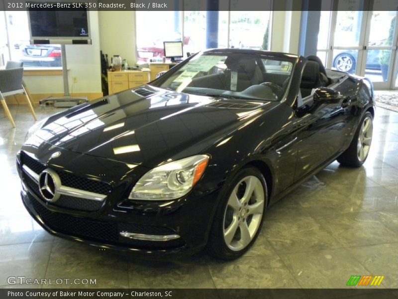 Black / Black 2012 Mercedes-Benz SLK 350 Roadster