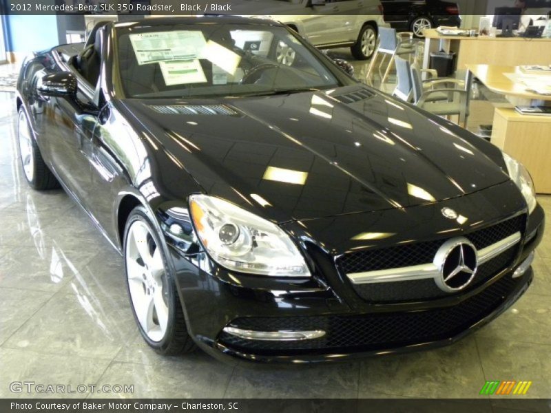Black / Black 2012 Mercedes-Benz SLK 350 Roadster