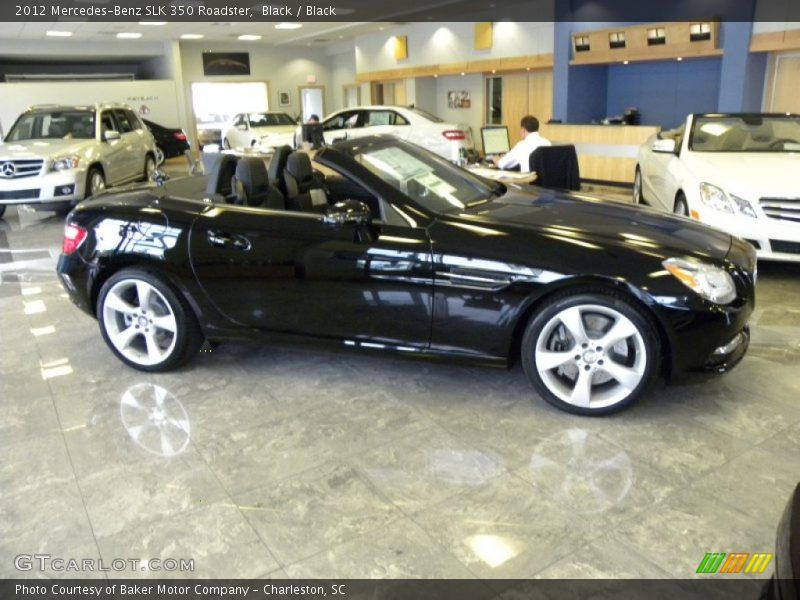 Black / Black 2012 Mercedes-Benz SLK 350 Roadster