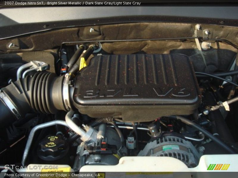 Bright Silver Metallic / Dark Slate Gray/Light Slate Gray 2007 Dodge Nitro SXT