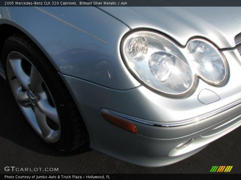 Brilliant Silver Metallic / Ash 2005 Mercedes-Benz CLK 320 Cabriolet