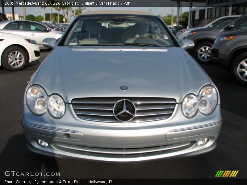 Brilliant Silver Metallic / Ash 2005 Mercedes-Benz CLK 320 Cabriolet