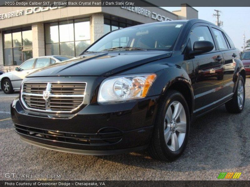 Brilliant Black Crystal Pearl / Dark Slate Gray 2010 Dodge Caliber SXT