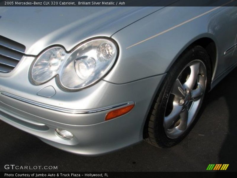 Brilliant Silver Metallic / Ash 2005 Mercedes-Benz CLK 320 Cabriolet