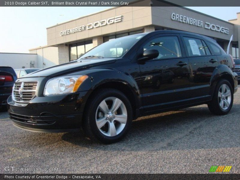 Brilliant Black Crystal Pearl / Dark Slate Gray 2010 Dodge Caliber SXT