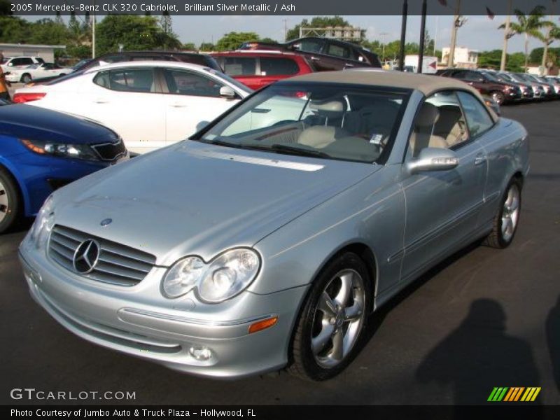 Brilliant Silver Metallic / Ash 2005 Mercedes-Benz CLK 320 Cabriolet