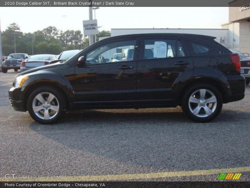 Brilliant Black Crystal Pearl / Dark Slate Gray 2010 Dodge Caliber SXT