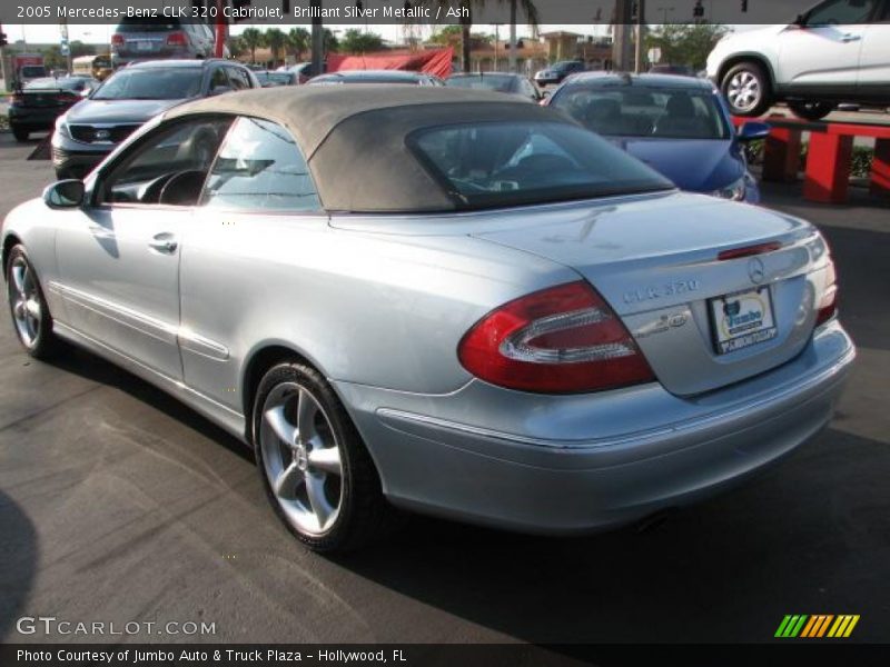Brilliant Silver Metallic / Ash 2005 Mercedes-Benz CLK 320 Cabriolet