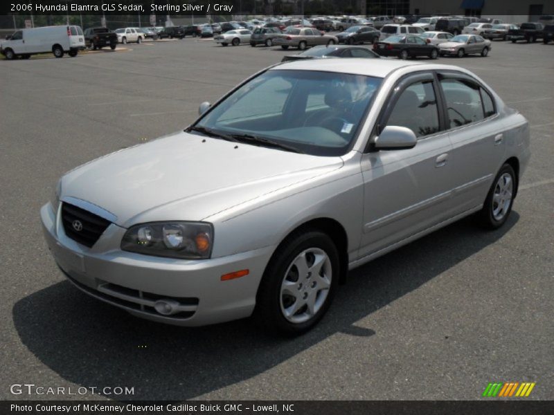 Sterling Silver / Gray 2006 Hyundai Elantra GLS Sedan