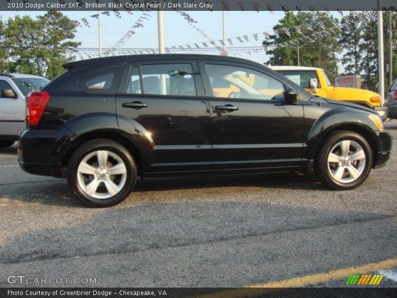 Brilliant Black Crystal Pearl / Dark Slate Gray 2010 Dodge Caliber SXT