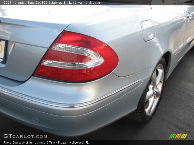 Brilliant Silver Metallic / Ash 2005 Mercedes-Benz CLK 320 Cabriolet