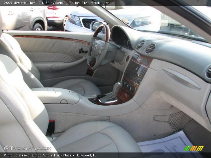 Brilliant Silver Metallic / Ash 2005 Mercedes-Benz CLK 320 Cabriolet