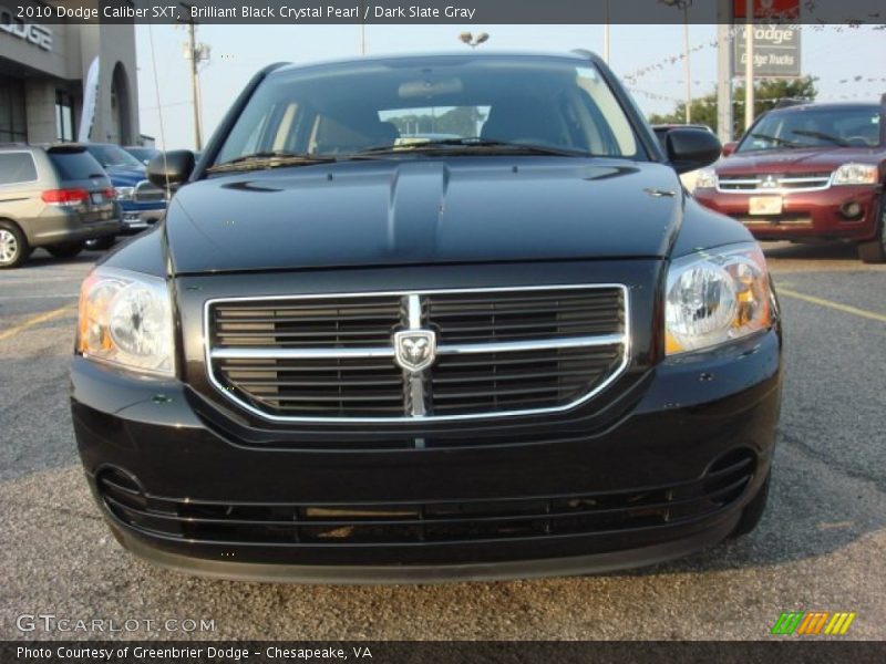 Brilliant Black Crystal Pearl / Dark Slate Gray 2010 Dodge Caliber SXT