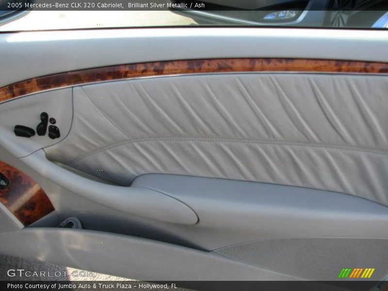 Brilliant Silver Metallic / Ash 2005 Mercedes-Benz CLK 320 Cabriolet