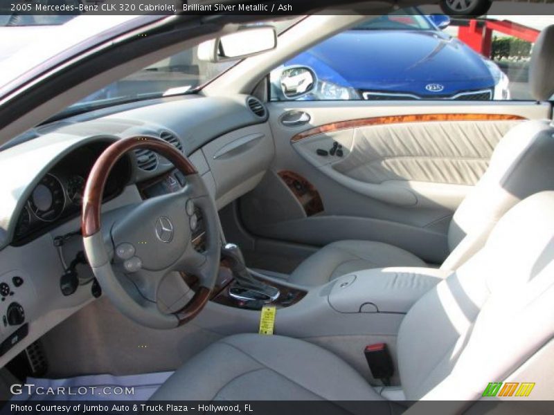 Brilliant Silver Metallic / Ash 2005 Mercedes-Benz CLK 320 Cabriolet