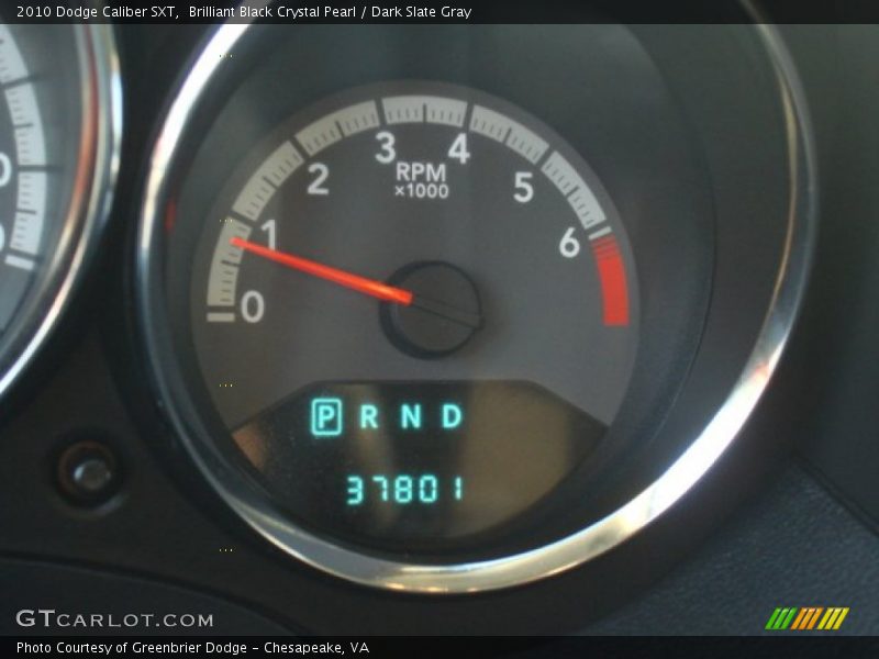 Brilliant Black Crystal Pearl / Dark Slate Gray 2010 Dodge Caliber SXT