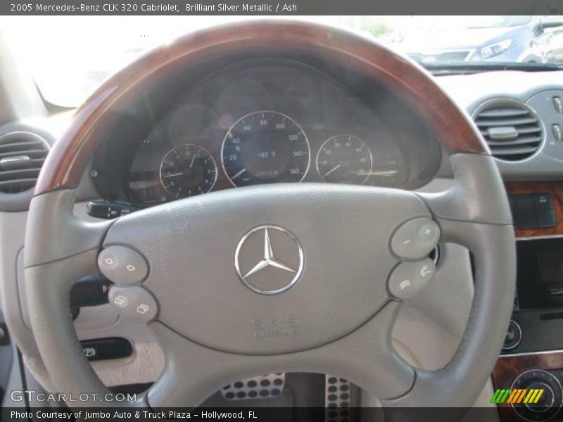 Brilliant Silver Metallic / Ash 2005 Mercedes-Benz CLK 320 Cabriolet