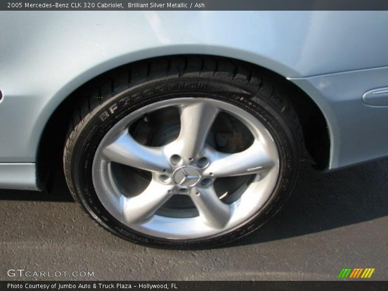 Brilliant Silver Metallic / Ash 2005 Mercedes-Benz CLK 320 Cabriolet