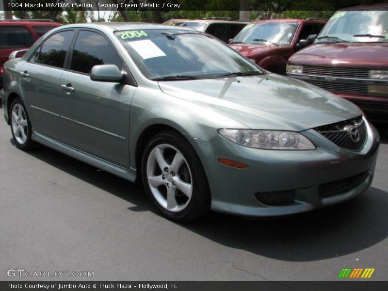 Sepang Green Metallic / Gray 2004 Mazda MAZDA6 i Sedan