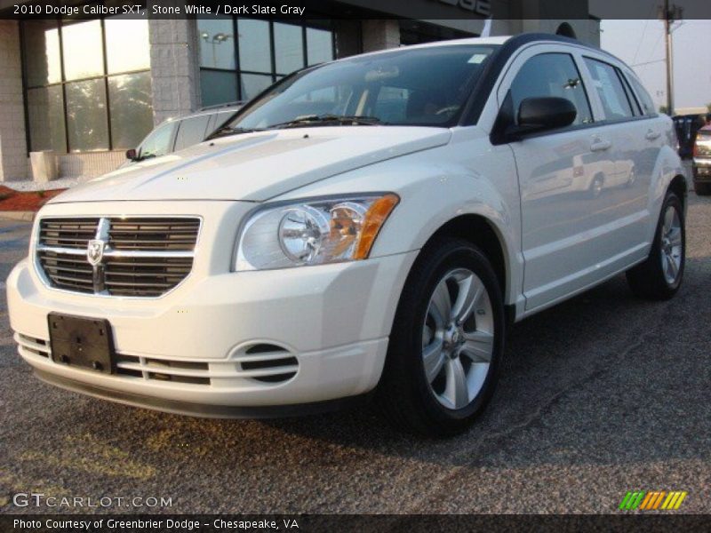 Stone White / Dark Slate Gray 2010 Dodge Caliber SXT