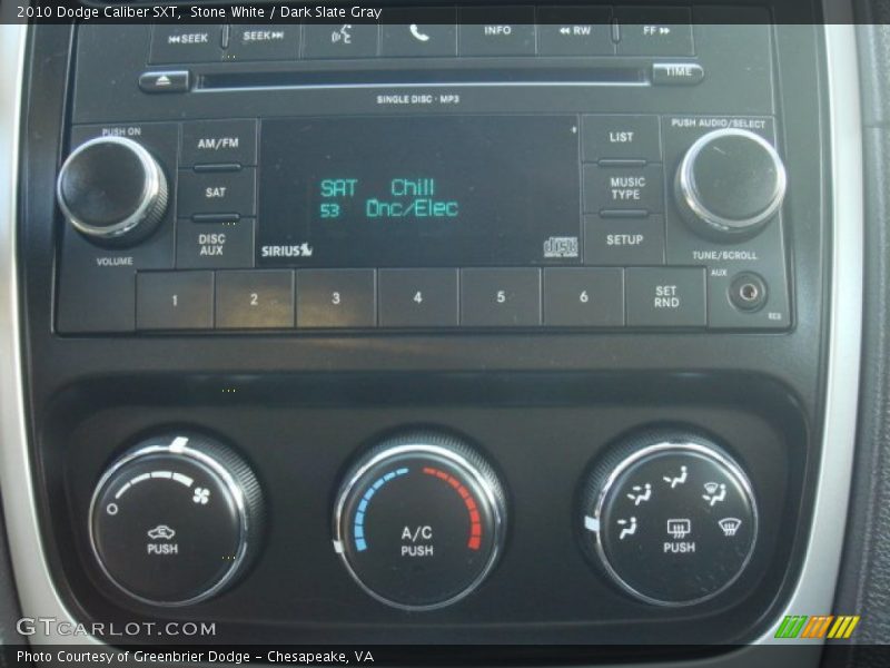 Stone White / Dark Slate Gray 2010 Dodge Caliber SXT