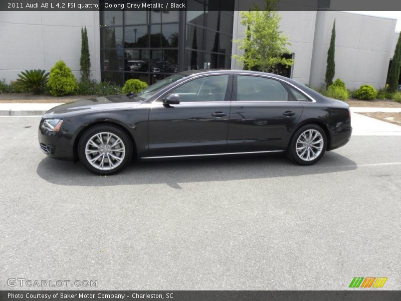 Oolong Grey Metallic / Black 2011 Audi A8 L 4.2 FSI quattro