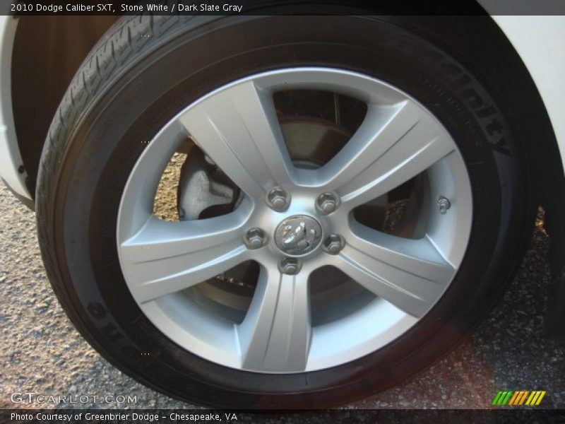 Stone White / Dark Slate Gray 2010 Dodge Caliber SXT