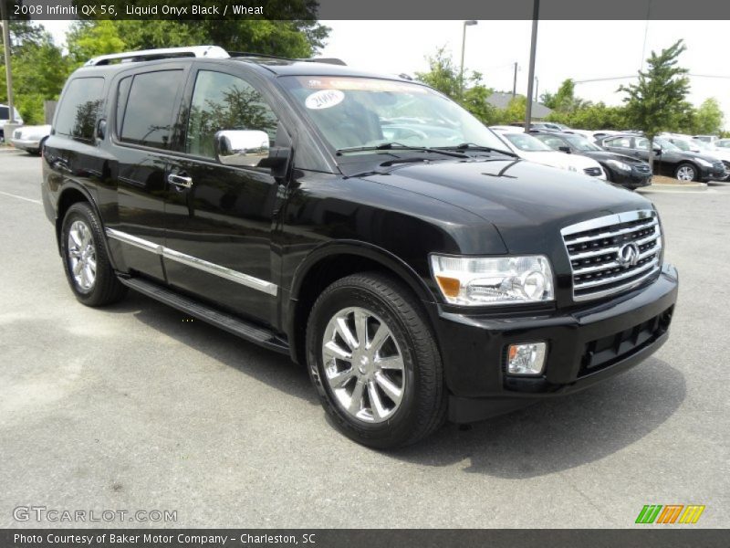 Liquid Onyx Black / Wheat 2008 Infiniti QX 56