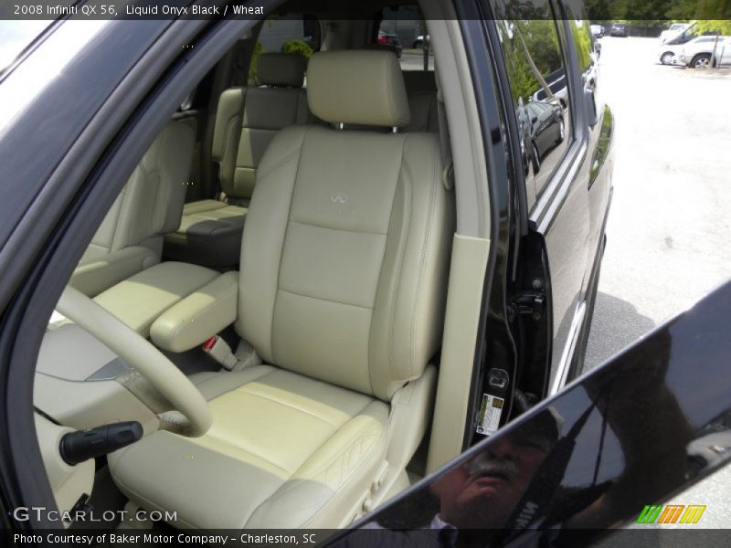 Liquid Onyx Black / Wheat 2008 Infiniti QX 56