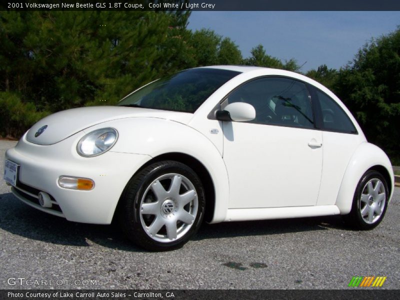 Cool White / Light Grey 2001 Volkswagen New Beetle GLS 1.8T Coupe