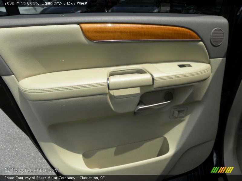 Liquid Onyx Black / Wheat 2008 Infiniti QX 56