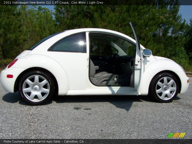 Cool White / Light Grey 2001 Volkswagen New Beetle GLS 1.8T Coupe