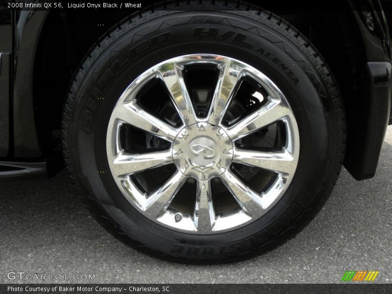 Liquid Onyx Black / Wheat 2008 Infiniti QX 56