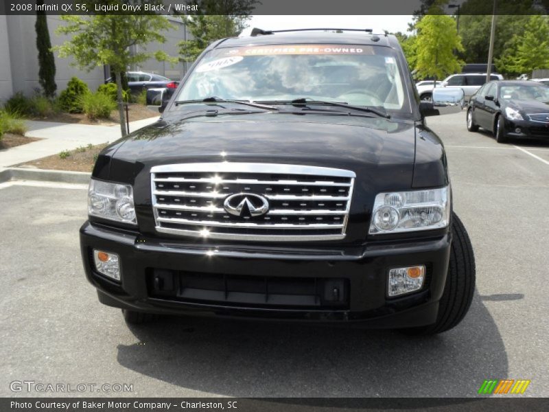 Liquid Onyx Black / Wheat 2008 Infiniti QX 56