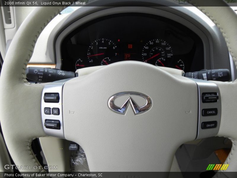 Liquid Onyx Black / Wheat 2008 Infiniti QX 56