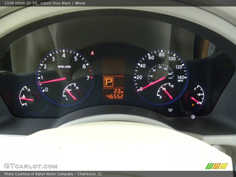 Liquid Onyx Black / Wheat 2008 Infiniti QX 56