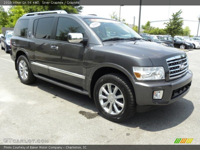 Silver Graphite / Graphite 2010 Infiniti QX 56 4WD