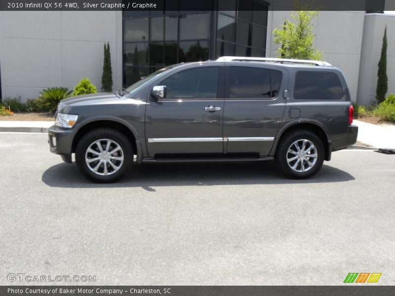 Silver Graphite / Graphite 2010 Infiniti QX 56 4WD