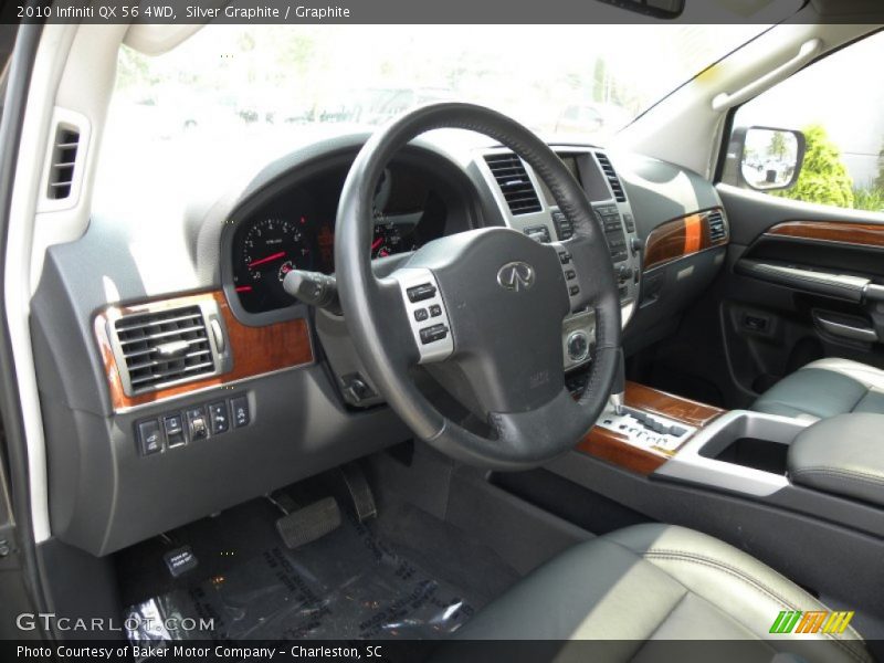 Silver Graphite / Graphite 2010 Infiniti QX 56 4WD