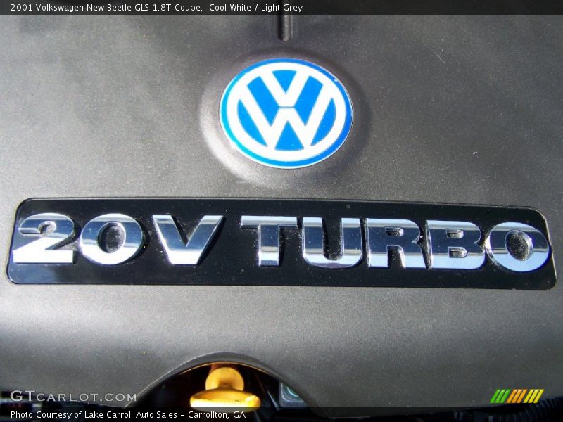 Cool White / Light Grey 2001 Volkswagen New Beetle GLS 1.8T Coupe