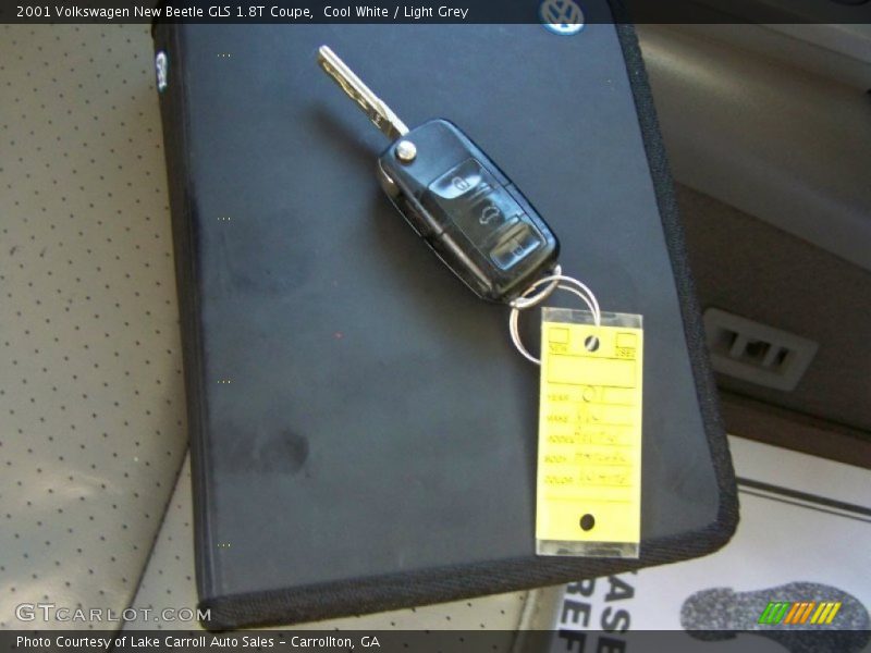 Cool White / Light Grey 2001 Volkswagen New Beetle GLS 1.8T Coupe