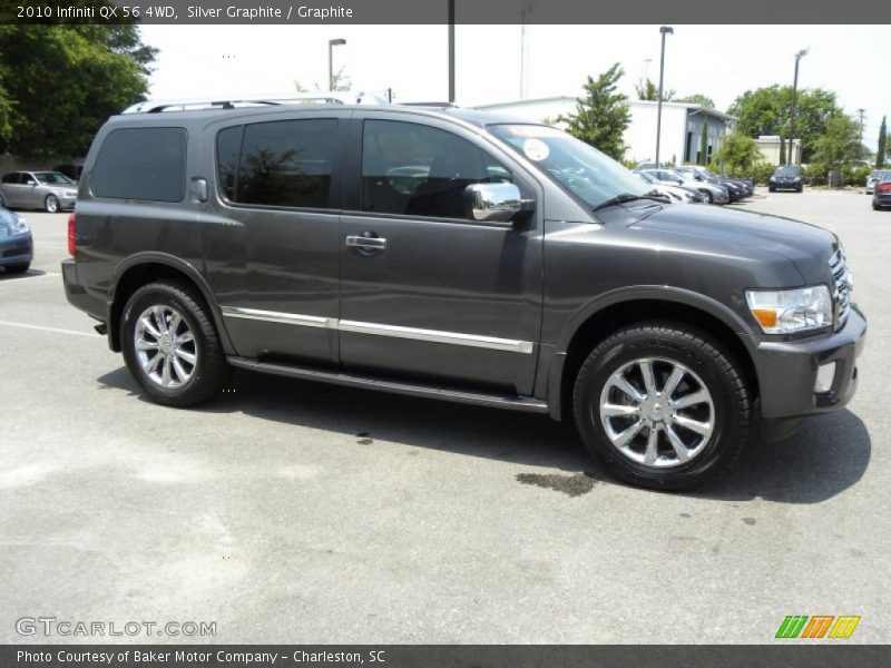 Silver Graphite / Graphite 2010 Infiniti QX 56 4WD